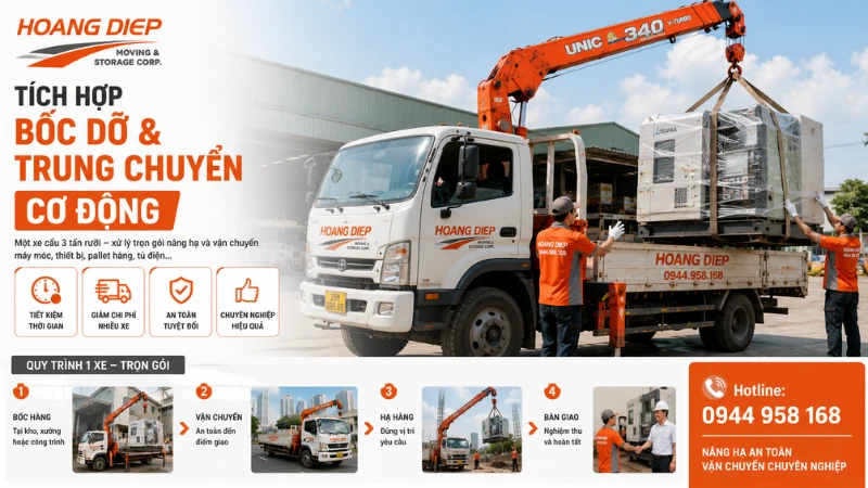 Lợi ích của xe cẩu 3 tấn rưỡi