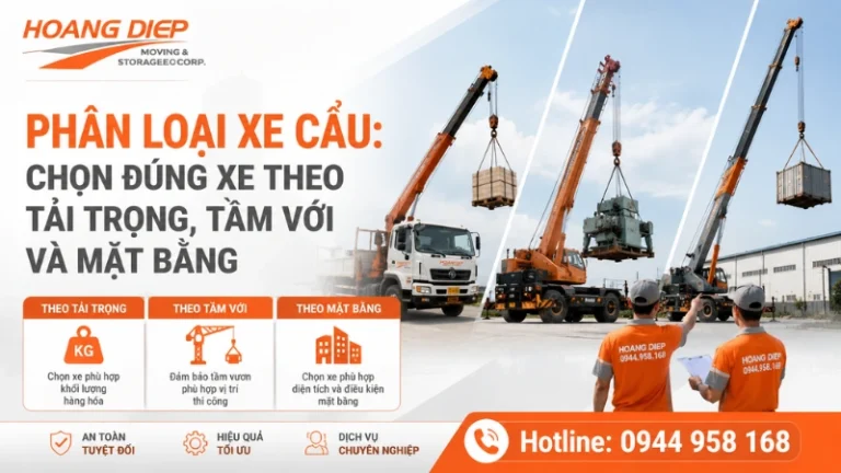 Vận Tải Hoàng Diệp chia sẻ cách phân loại xe cẩu chính xác