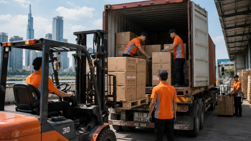 Quy trình đóng rút container chuyên nghiệp tại TP.HCM và các tỉnh thành lân cận