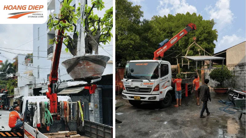 Dịch vụ thuê xe cẩu hàng hoá chuyên nghiệp tại Hoàng Diệp