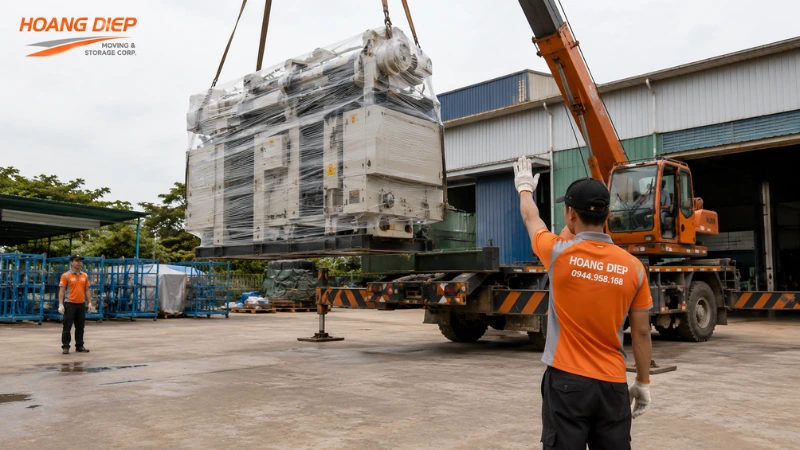 Vai trỏ của người ra tín hiệu tay trong điều khiển cẩu hạ 