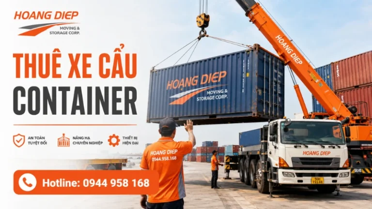 vận tải Hoàng Diệp cho thuê xe cẩu container