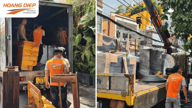 Vận tải Hoàng Diệp đóng gói hàng hoá kỹ càng khi vận chuyển