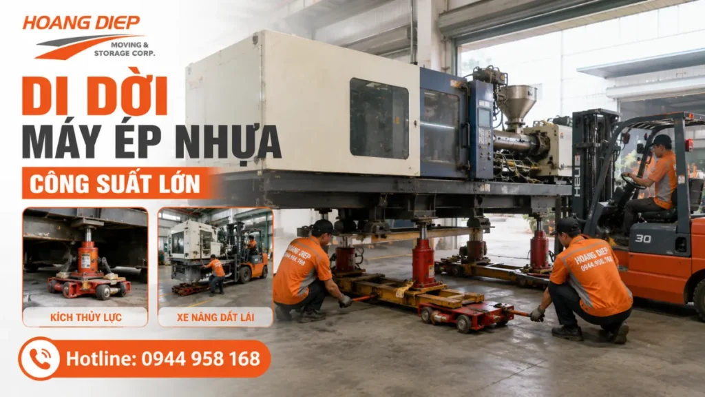 di dời máy ép nhựa công suất lợn tại Đồng Nai