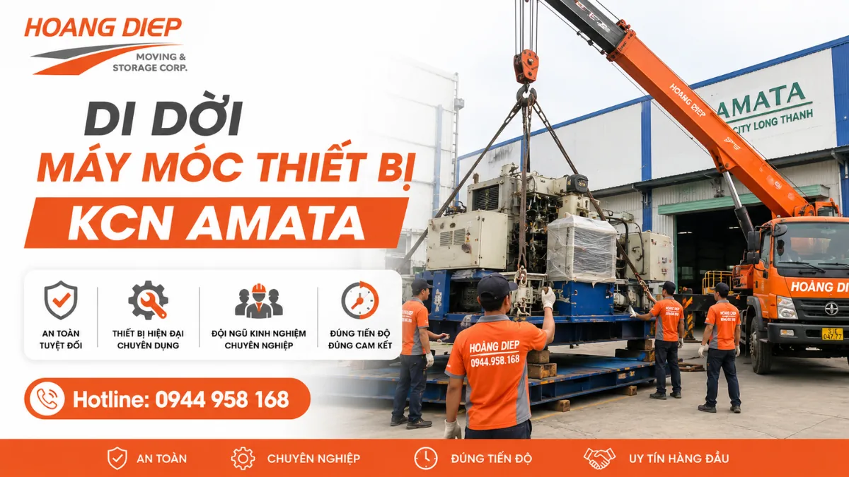 Di dời máy móc thiết bị KCN Amata