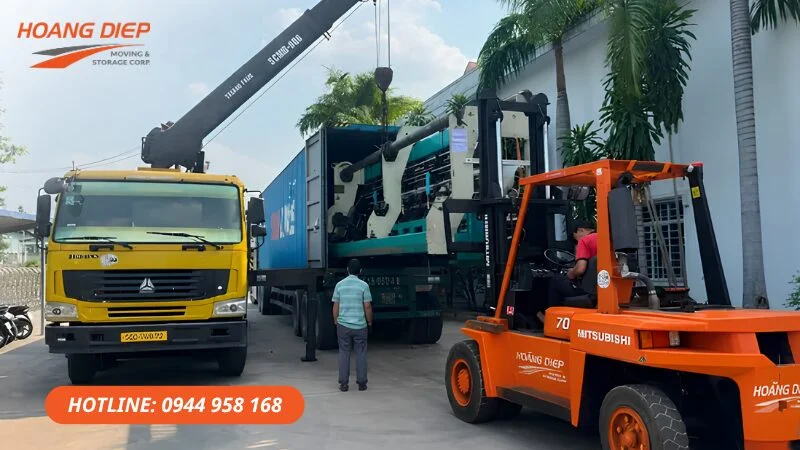 Hoàng Diệp đóng rút máy móc công nghiệp tại KCN Mỹ Phước