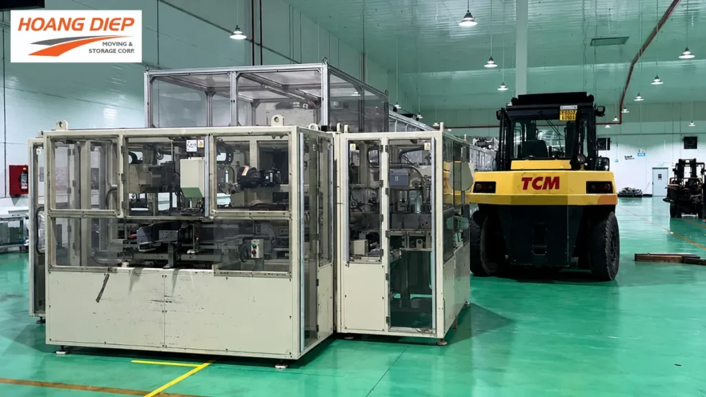 Vận Tải Hoàng Diệp di dời máy móc tại KCN Vĩnh Lộc 