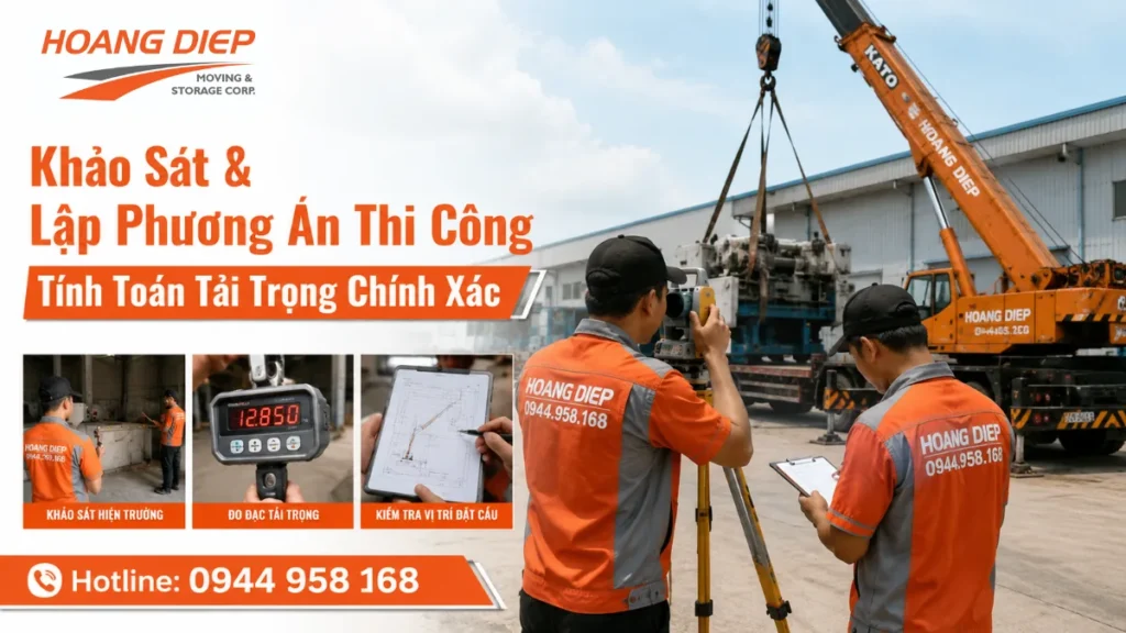 Hoàng Diệp cần khảo sát và lập kế hoạch thi công an toàn khi di dời 