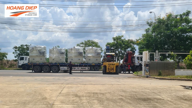 Vận Tải Hoàng Diệp thi công di dời máy móc tại Tây Ninh