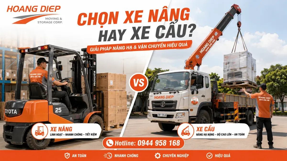Sơ đồ chọn xe nâng xe cẩu rút container
