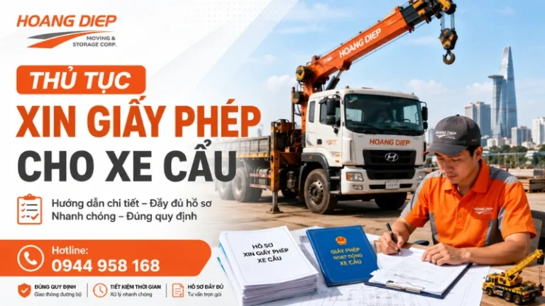 thủ tục xin giấy phép cho xe cẩu chuẩn quy định