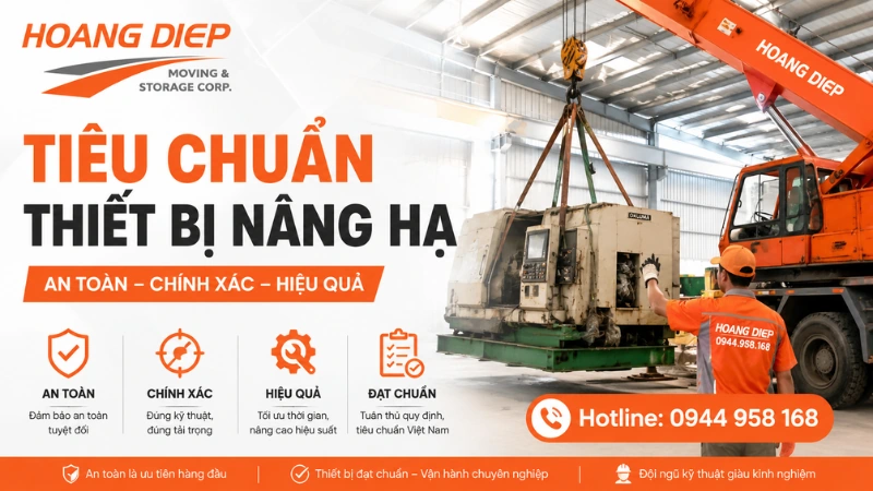 Các tiêu chuẩn thiết bị nâng hạ cần quan tâm 