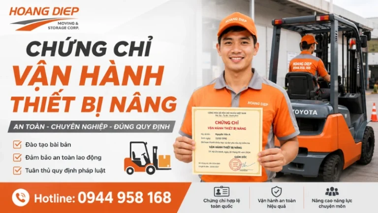 Tìm hiểu chi tiết chứng chỉ vận hành thiết bị nâng là gì