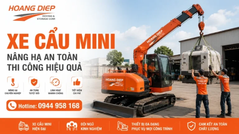 Tìm hiểu chi tiết xe cẩu mini và công dụng