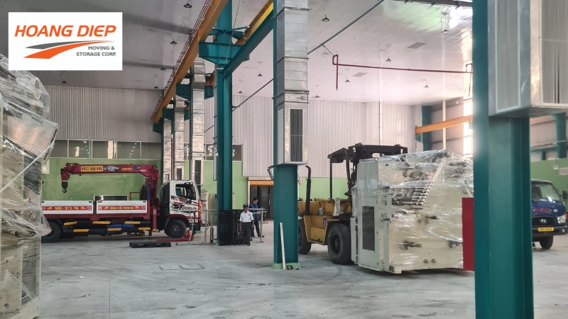Vận Tải Hoàng Diệp thi công di dời máy móc công nghiệp an toàn tại Tây Ninh 