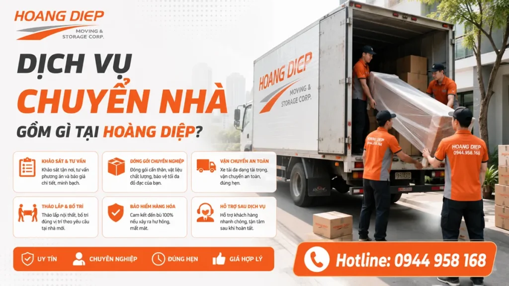 dịch vụ chuyển nhà, Hoàng Diệp, xe tải