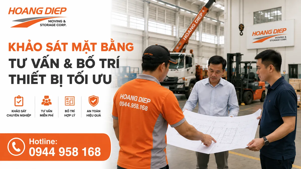 Hoàng Diệp khảo sát mặt bằng kho trước khi rút container không có dock