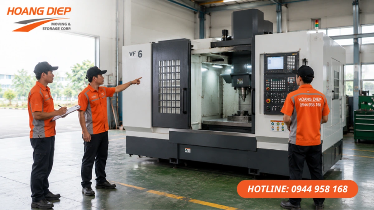 Khảo sát và lập phương án di dời máy móc công nghiệp thực tế