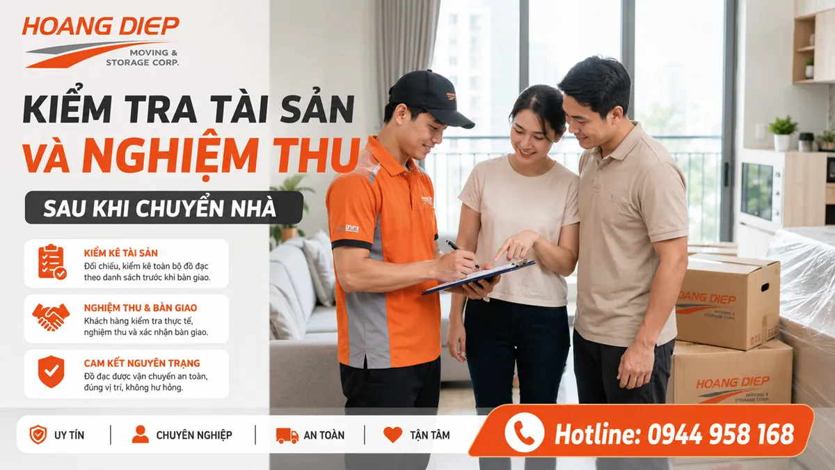 nghiệm thu, bàn giao, kiểm kê