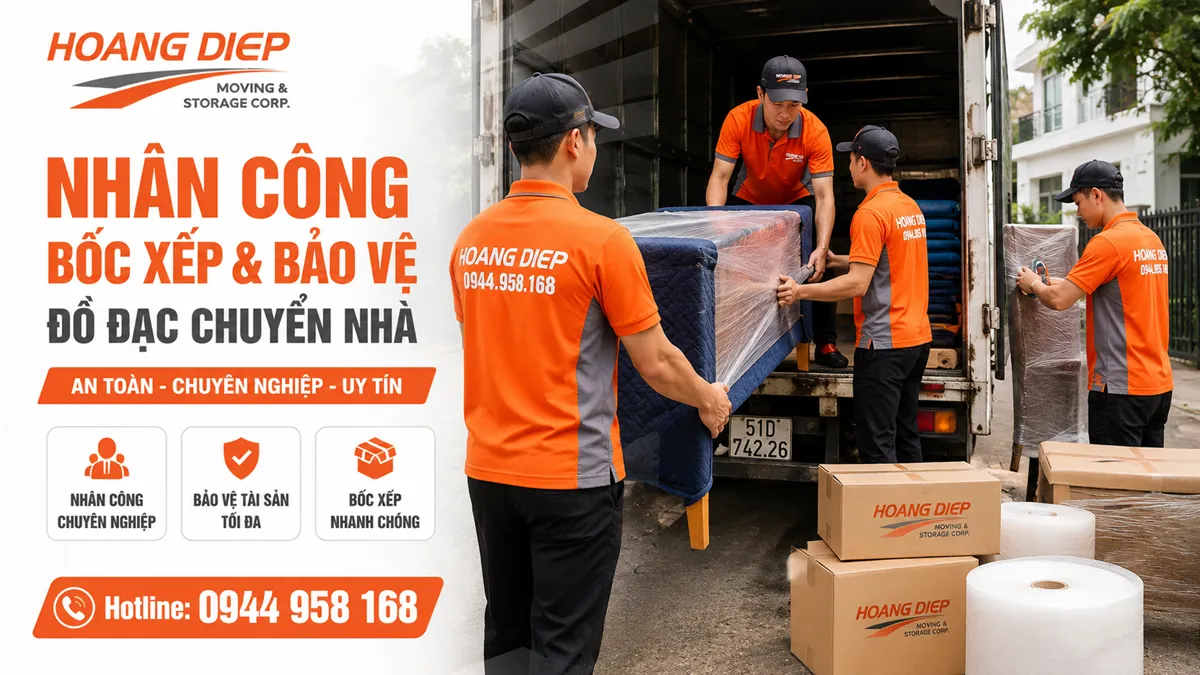 nhân công, bốc xếp, bảo vệ tài sản